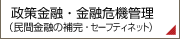 政策金融・金融危機管理（民間金融の補完・セーフティネット）