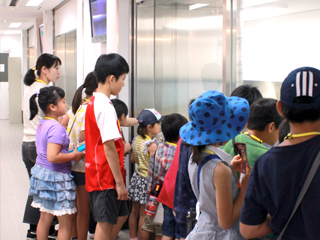 Corridor for Odawara Plant tour