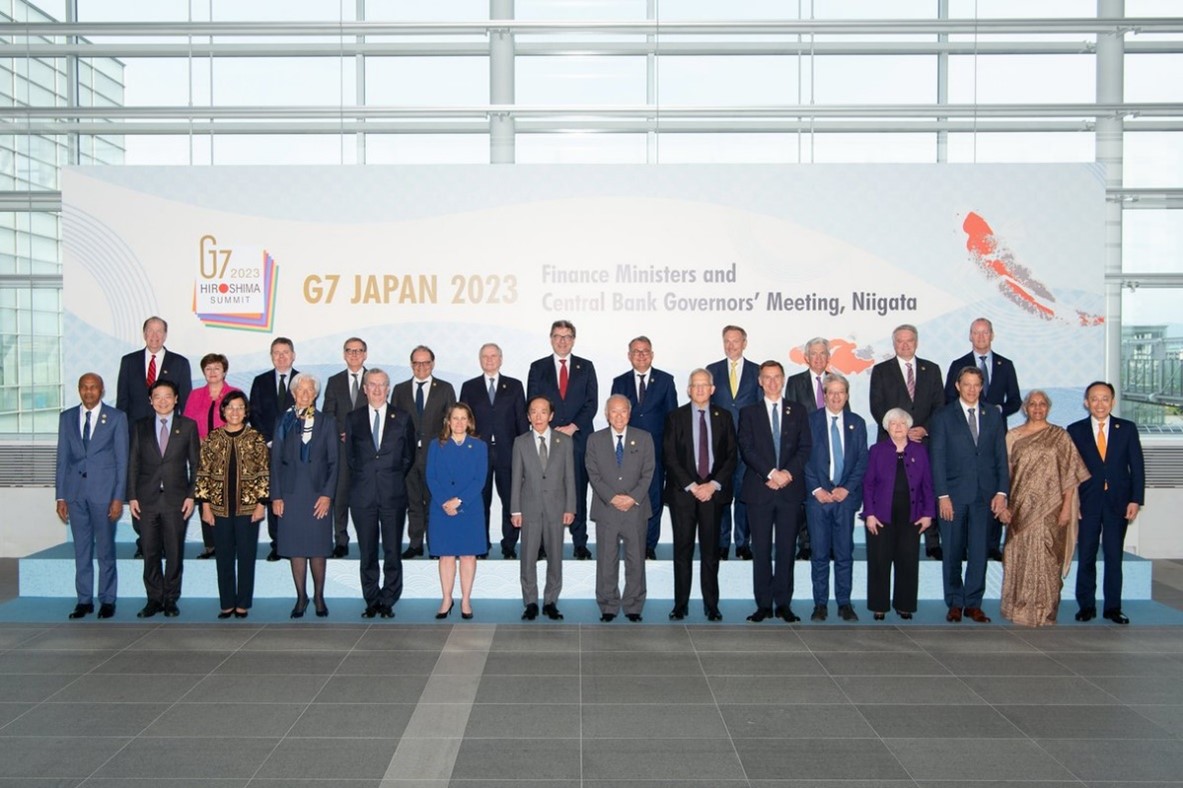 2023年5月に日本議長下で新潟にて開催されたG7財務大臣・中央銀行総裁会議