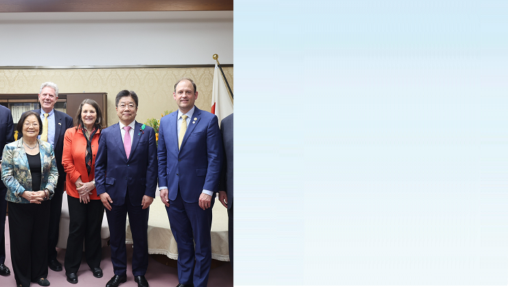 米国連邦議会日本研究グループ所属議員一行の表敬（令和7年4月15日）