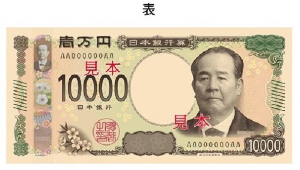 新一万円券の表の図柄