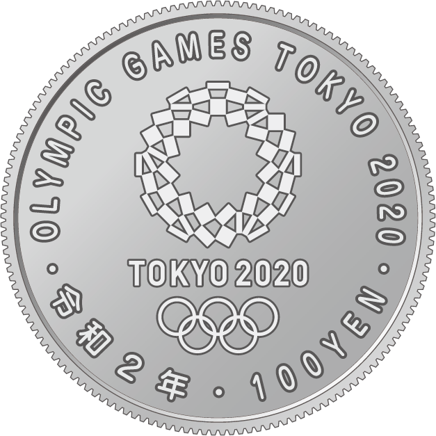 the reverse design of 100 yen clad coin