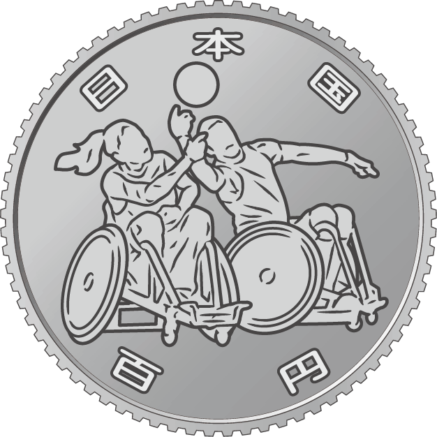 the obverse design of 100 yen clad coiｎ