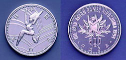 The 12th Asian Games 500 yen Cupronickel Coin(Jumping)