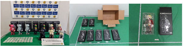 商標権を侵害する人形等の写真