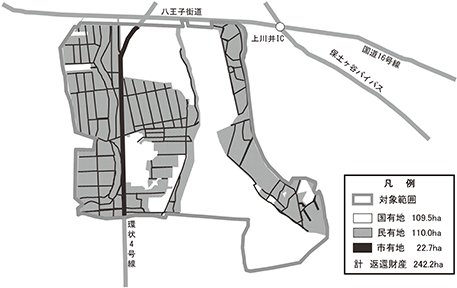 区画整理前の配置図