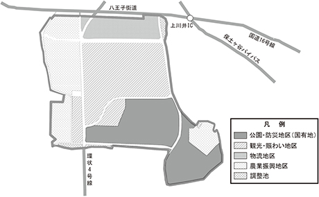 仮換地後の配置図