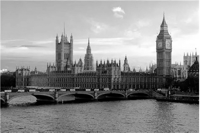 写真1 議会の建物であるウエストミンスター