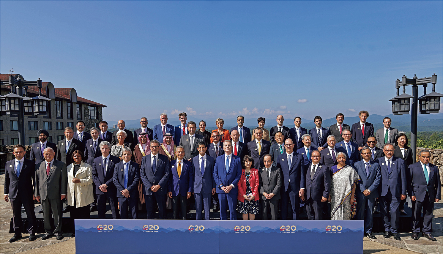 Ｇ２０財務大臣・中央銀行総裁会議に出席する片山大臣（８月３１日、於：アメリカ・アシュビル）