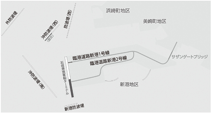 石垣港(提供:一般社団法人 日本埋立浚渫協会)