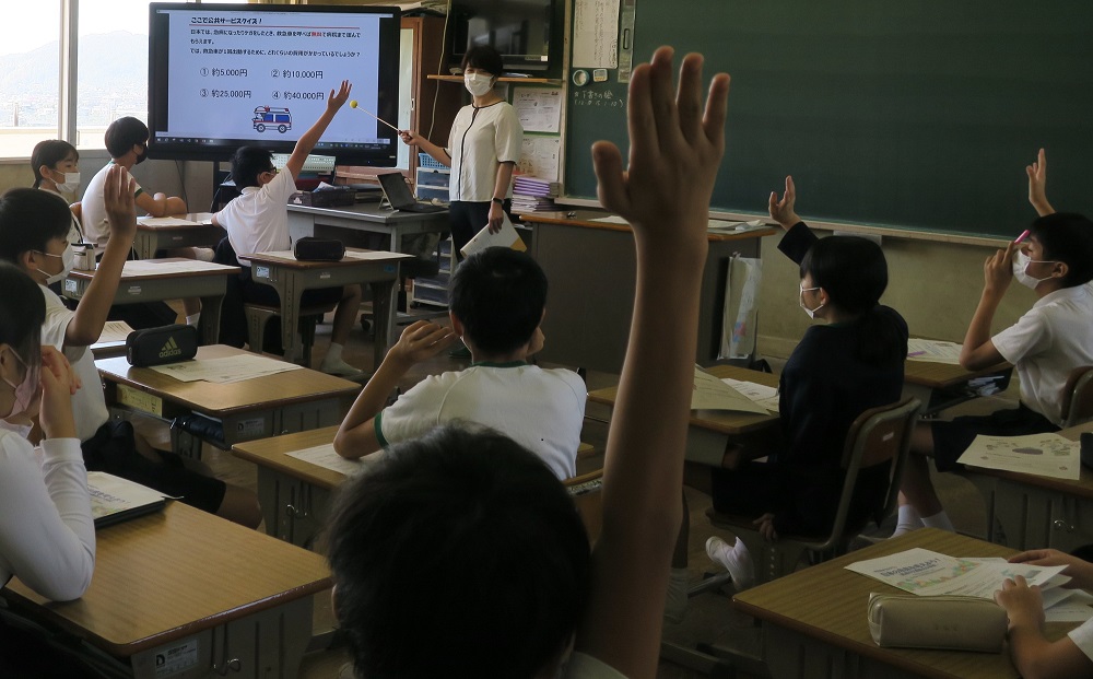 尾道市立栗原北小学校で財政教育プログラムを実施しました（令和4年9月30日） 財務省