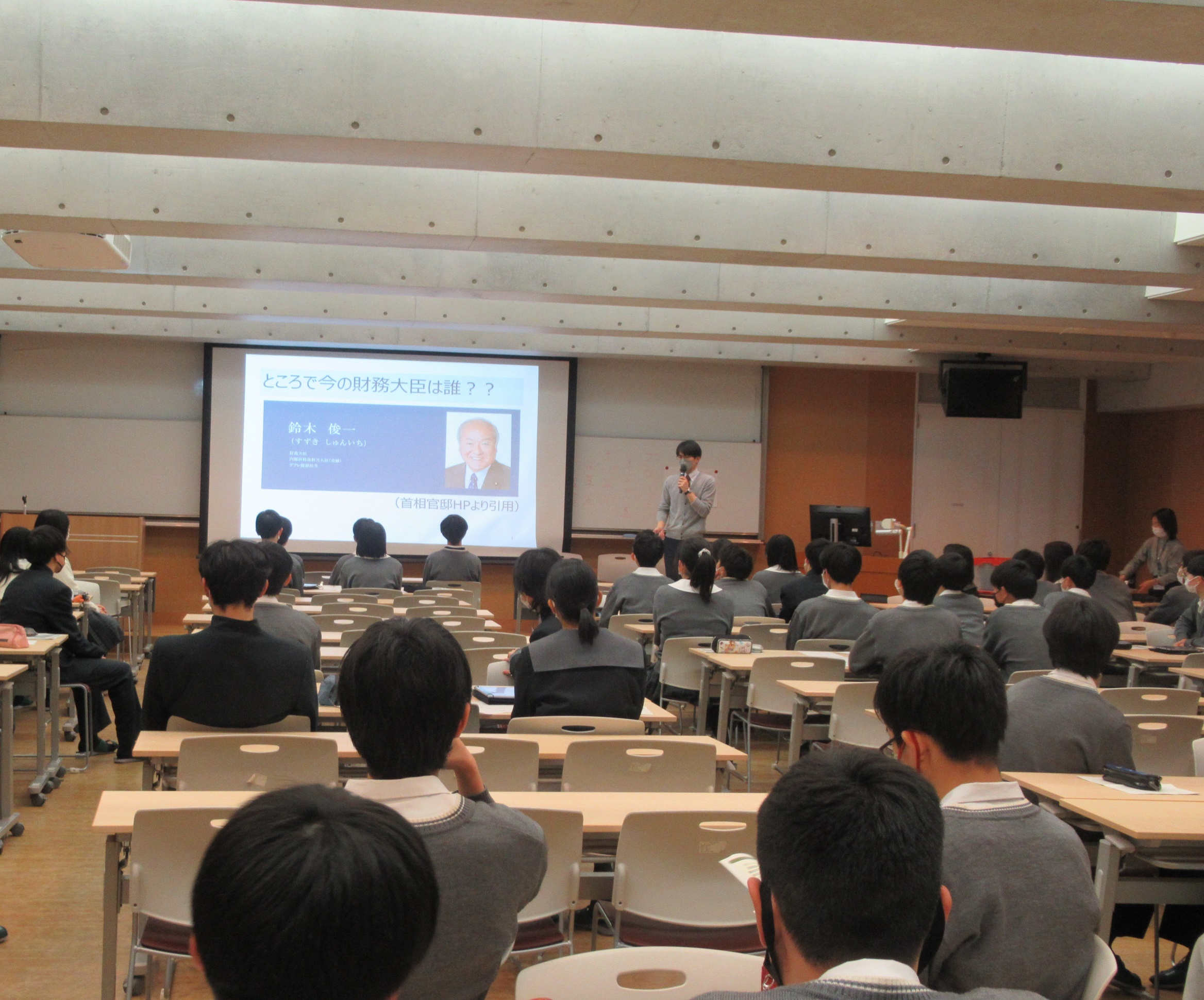 講義の様子1（奈良学園中学校）