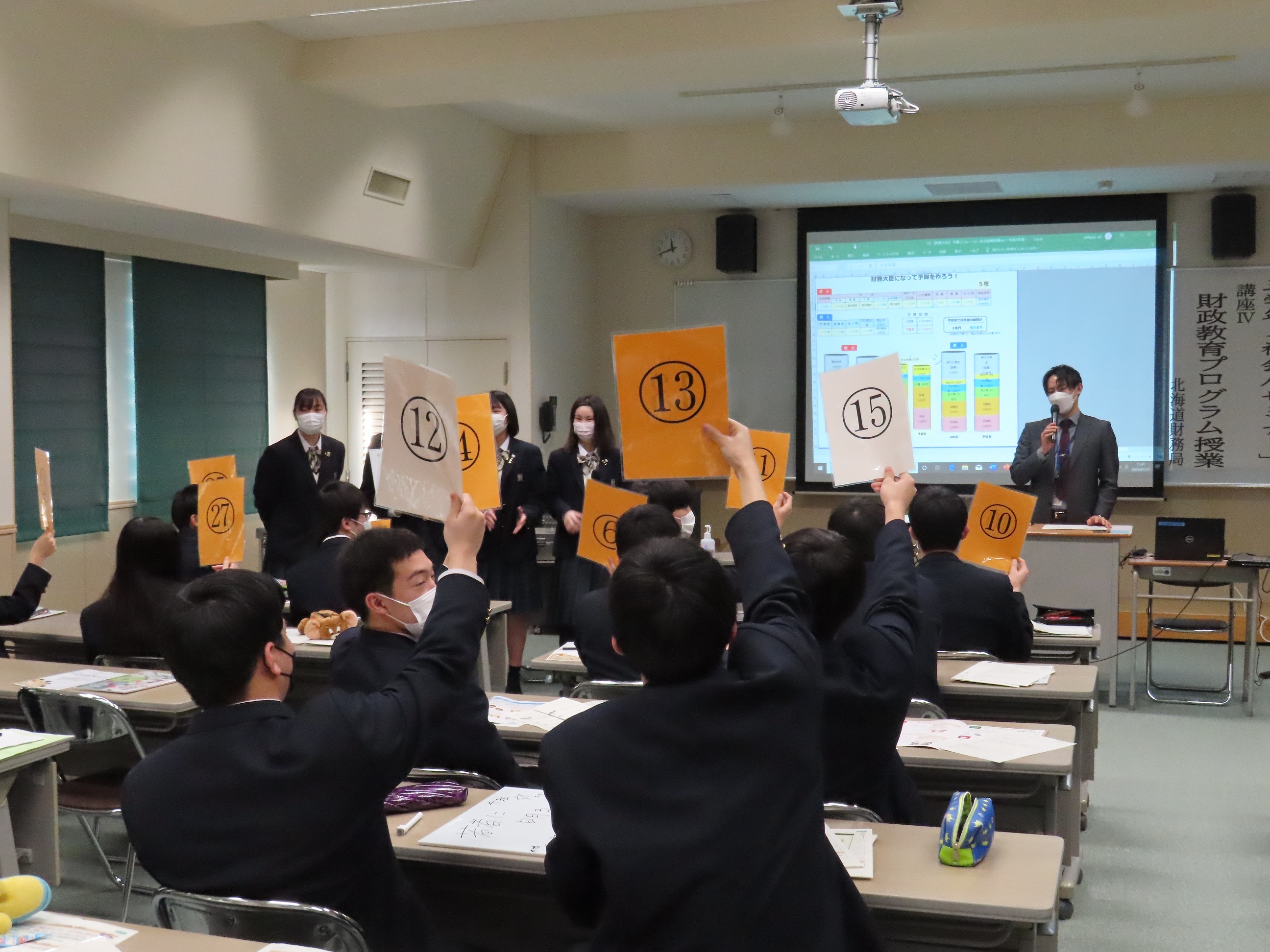 発表の様子2（苫小牧中央高等学校）