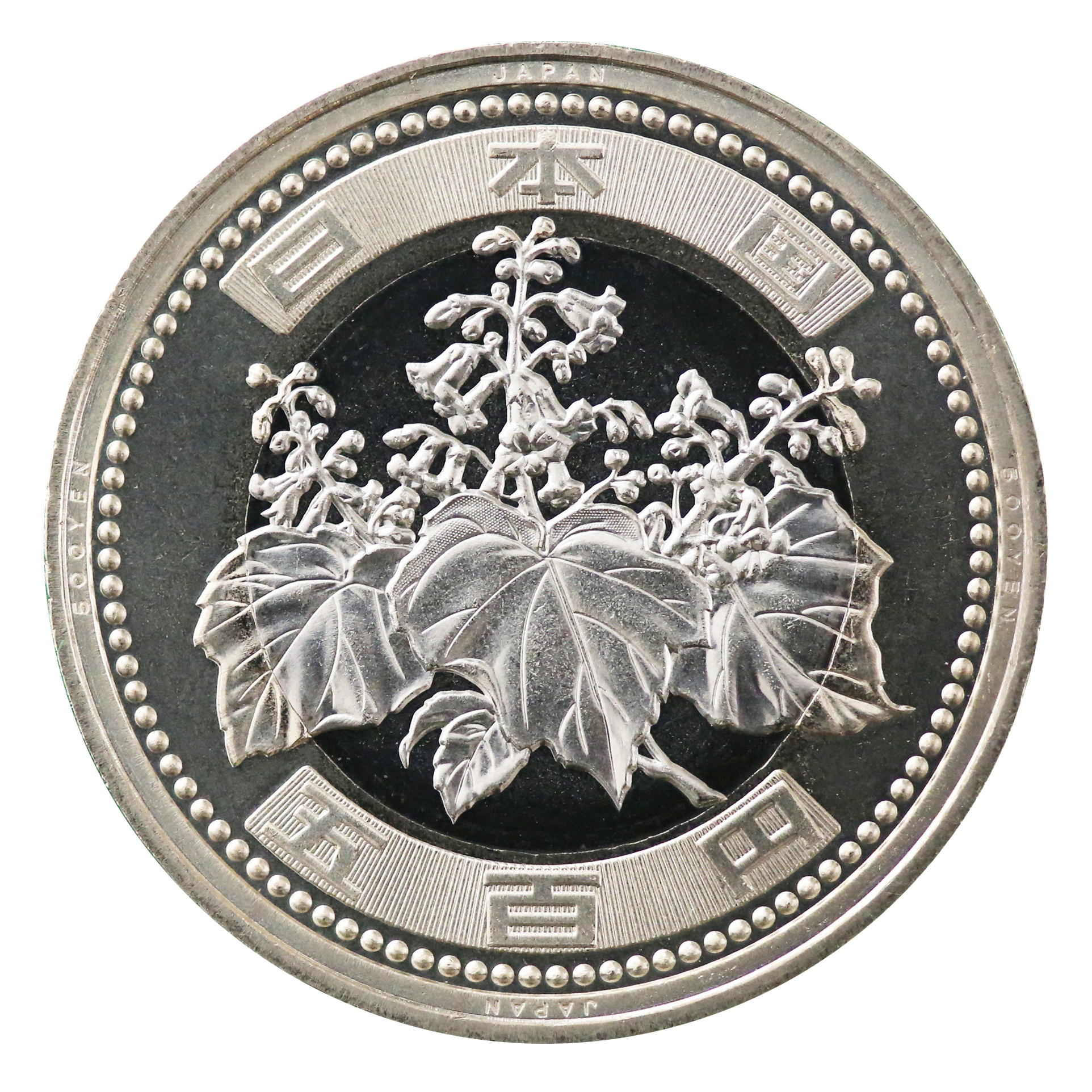 新しい500円貨表面写真